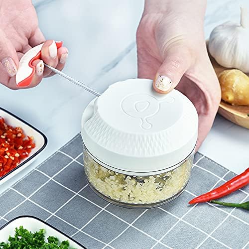 Hand Pull Garlic Mincer/Small Food Chopper Multifunctional Garlic Press for Seasoning & Spice, Ginger, Chili, Fruits, Onions